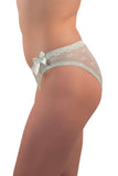 Mint Green Lace Brief with Satin Bows - XO & Ginger