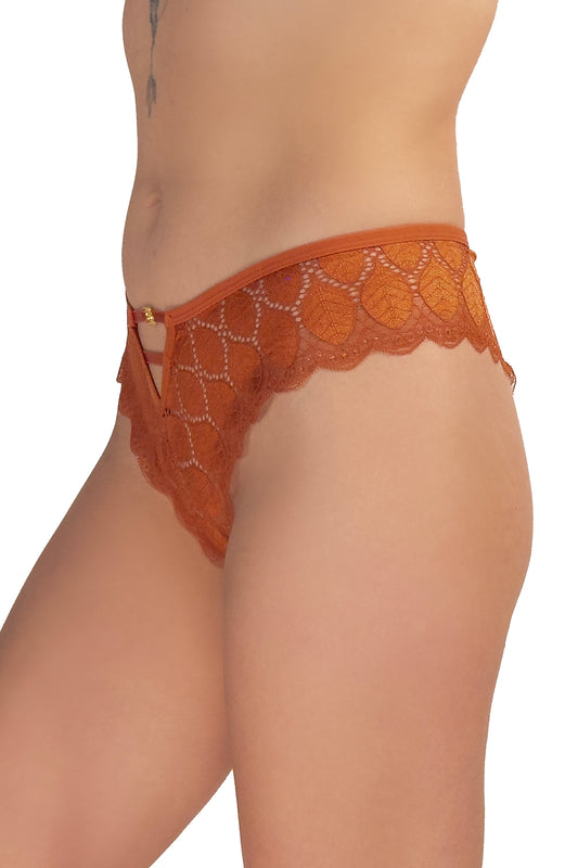 Fiery Sienna Lace Thong - XO & Ginger