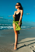 Vibrant Lime Green Beach Wrap