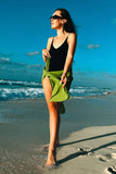 Vibrant Lime Green Beach Wrap - XO & Ginger