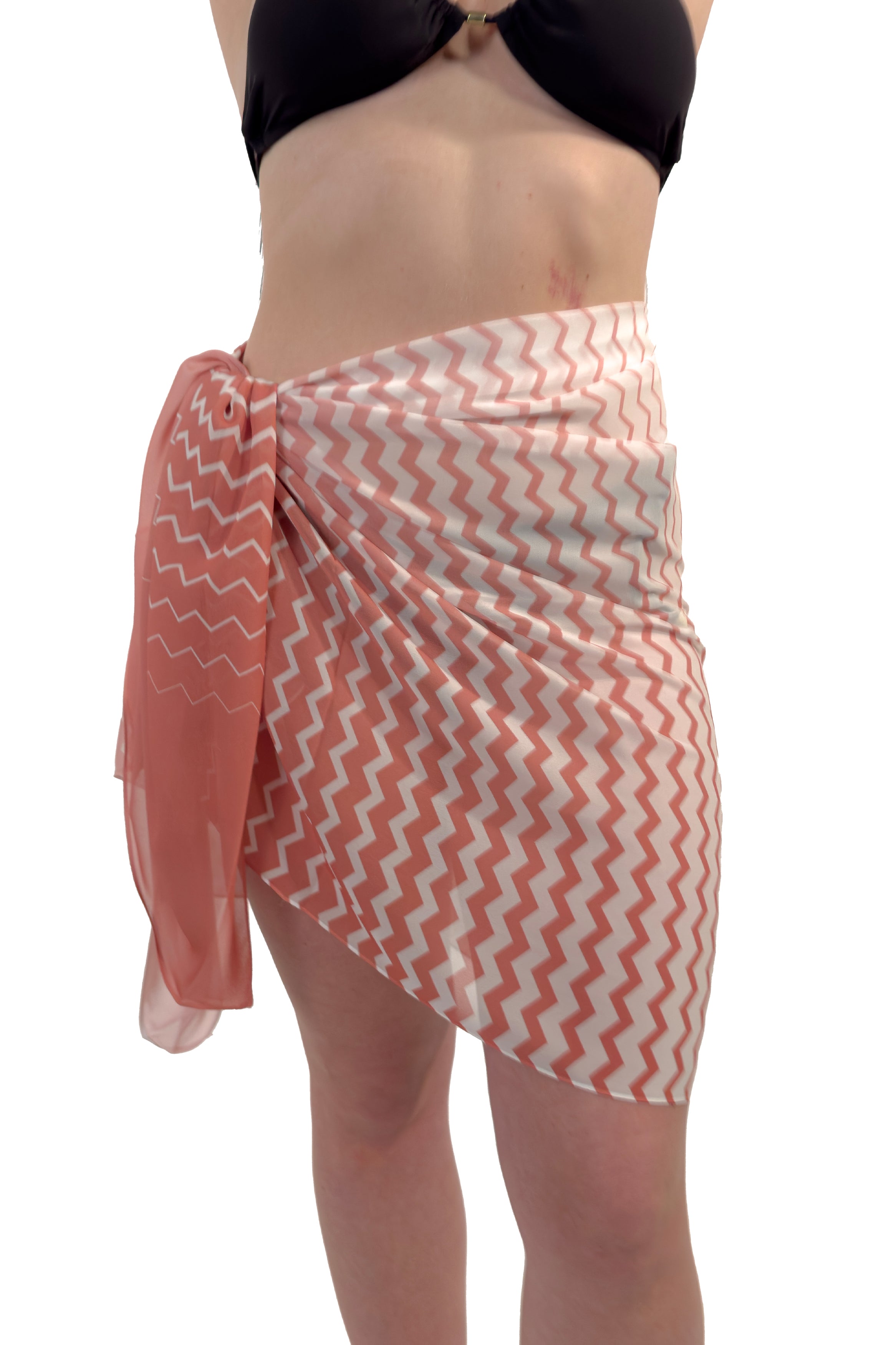 Coral Hues Zigzag Beach Coverup - XO & Ginger