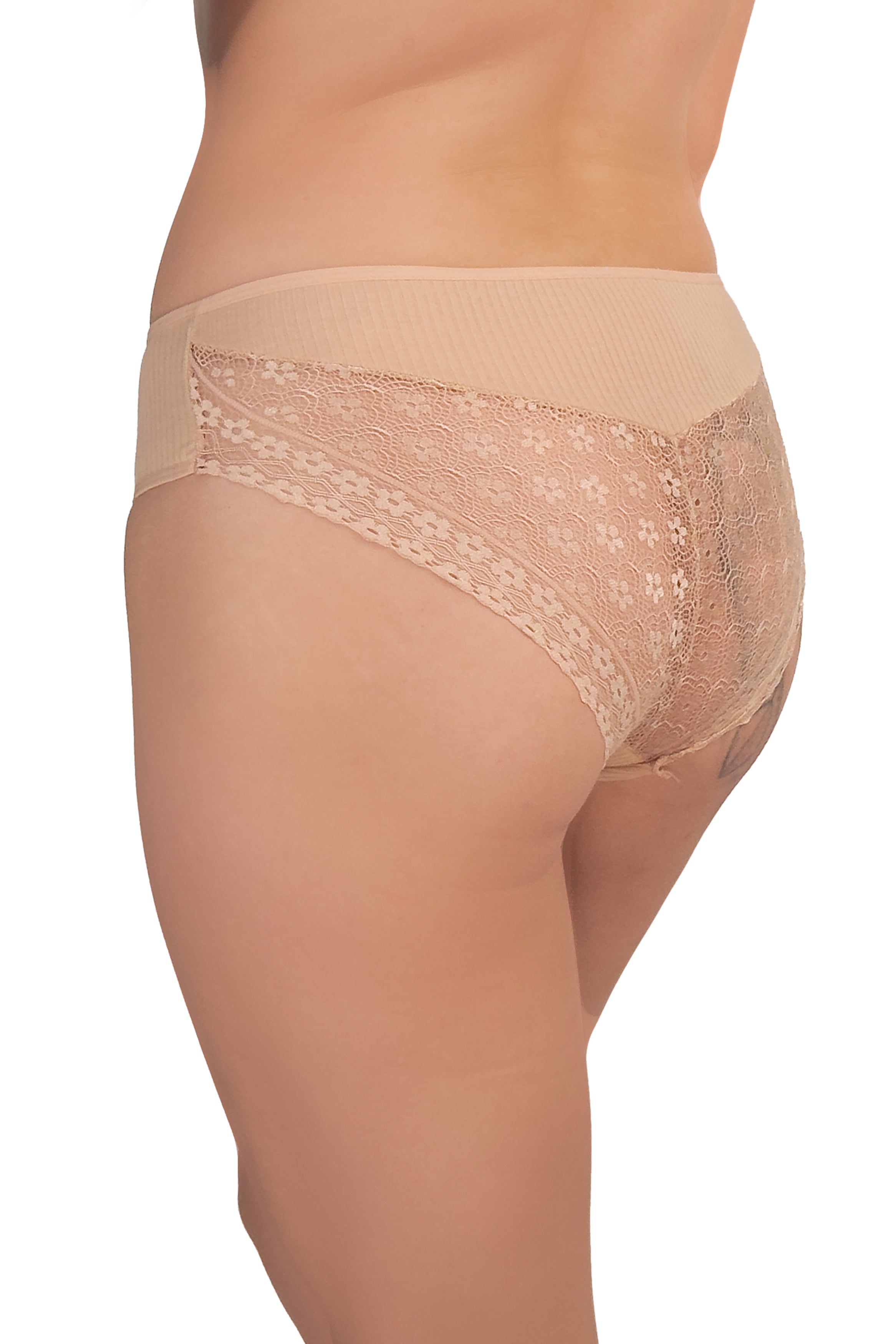 Elegant Beige Lace Panties - XO & Ginger